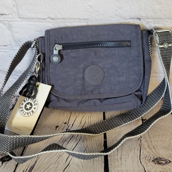 Kipling Sabian Crossbody Mini Bag, Night Grey, Handbag - Picture 3 of 8